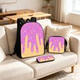 thumbnail image 4 of FYDUU Girls Backpacks Ice Cream School Bag 3 Piece Backpack with Lunch Box Pencil Case for School Wear Casual Daypack School Supplies, 4 of 4