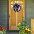 thumbnail image 3 of PALIFEUR 4th of July Wreath, 13.78 Inch Patriotic Wreaths for Front Door, Independence Day Artificial Floral Spring Wreaths Decorations, Red Blue White, 3 of 9