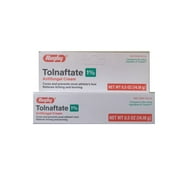 Rugby Tolnaftate 1% Antifungal Cream - Cures and Prevents Most Athlete's Foot - 0.5 oz