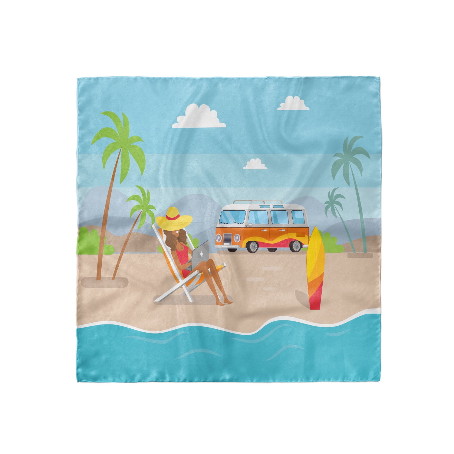 beach scarf head wrap