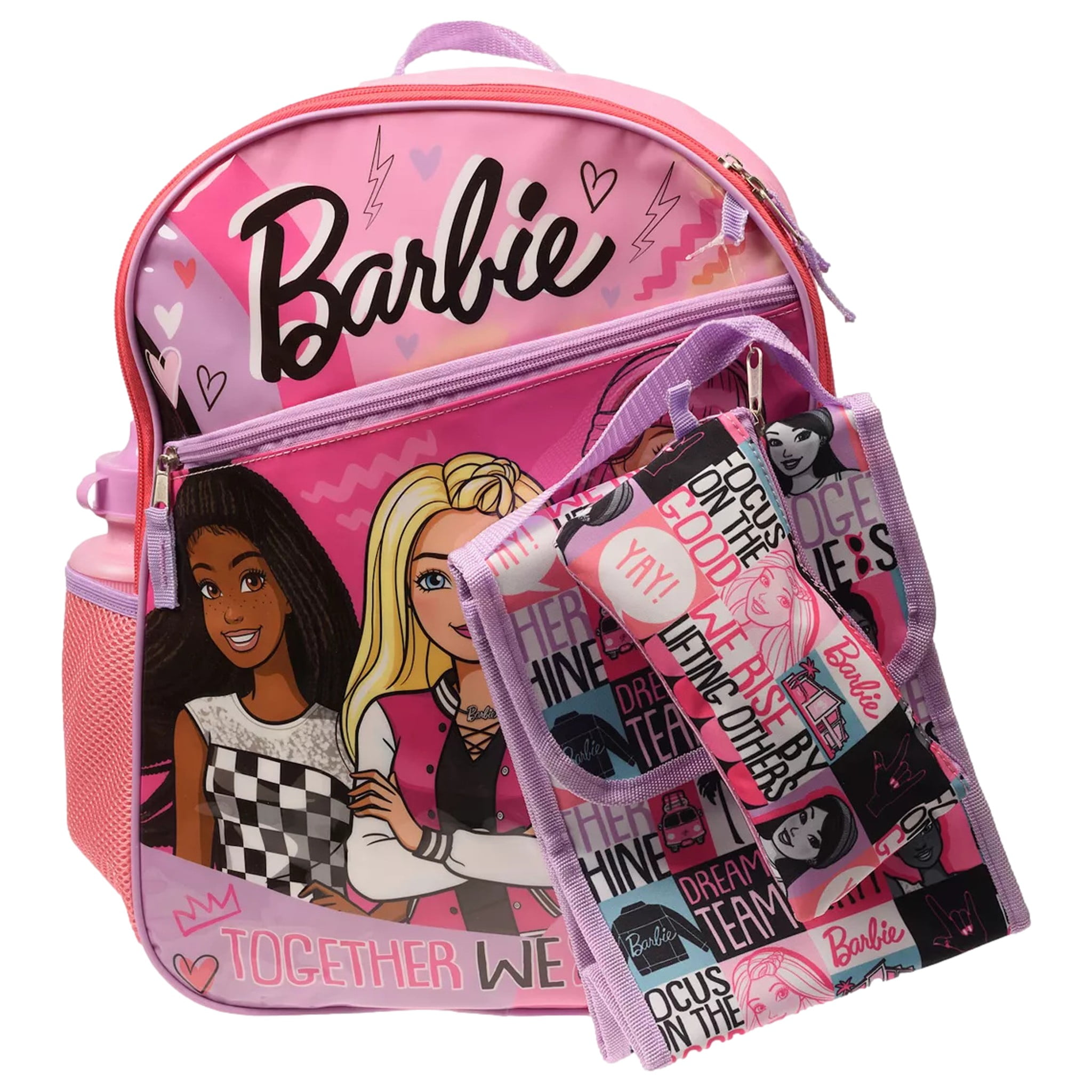 MBE-MAT486 BARBIE PINK AND BLUE SCHOOL BAG-36 Cm /MY BABY EXCEL -(Backpack)  - Kukus Toys