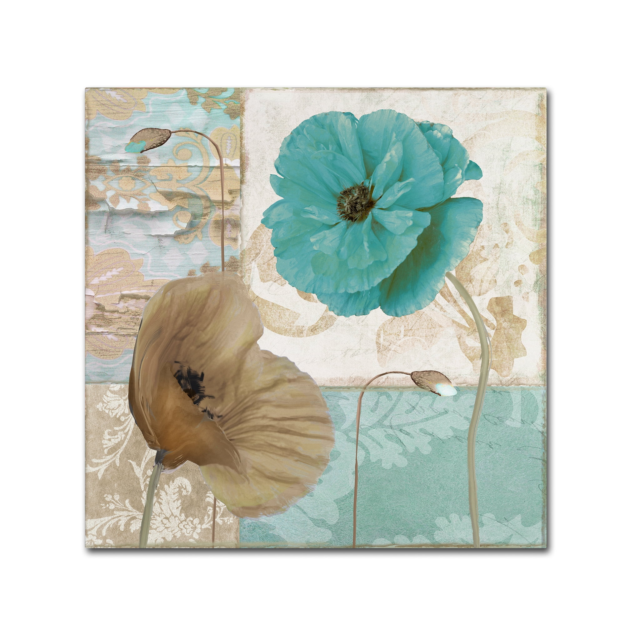 Trademark Fine Art "Beach Poppies IV" Canvas Art by Color Bakery
