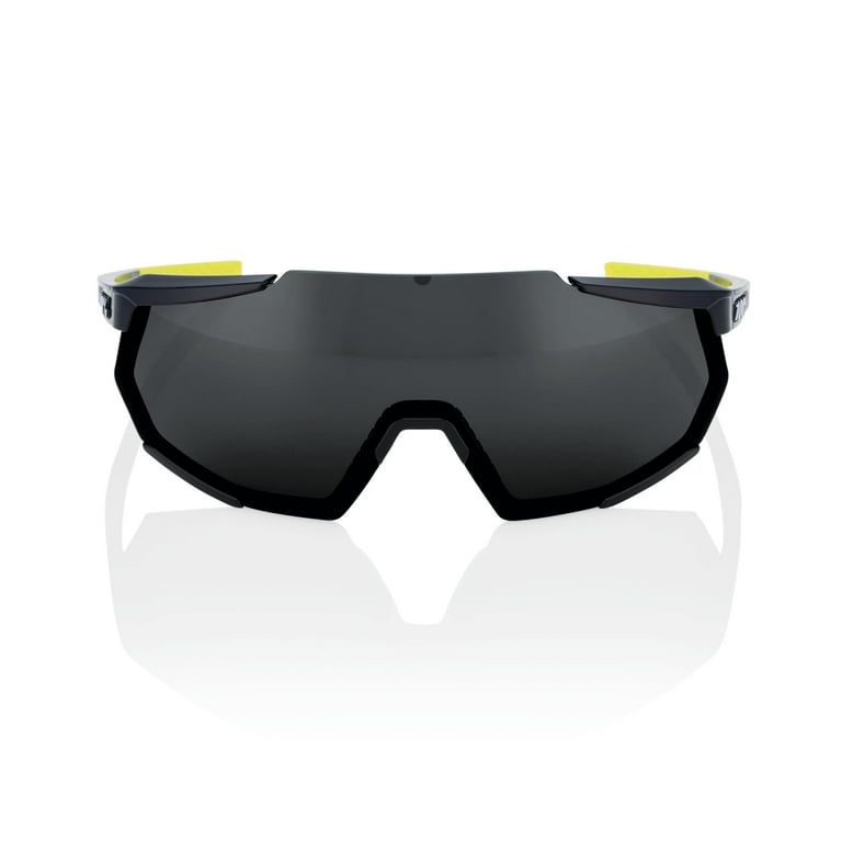 100% Racetrap 3.0 Sunglasses - Gloss Black; Smoke - Walmart.com