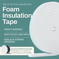 thumbnail image 6 of Door Draft Stopper for Cold Air Protection – Window Insulation for Winter with Strong Adhesive – Weather Stripping Door Seal for Tight Gaps – Door Weather Stripping, Door Seal & Stoppers for Bottom, 6 of 7