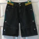 thumbnail image 1 of Pantalones cortos de mezclilla irregulares bordados para hombres y mujeres, retales antiguos, Retro americano, Harajuku suelto, informal, nuevo, Y2K, 1 of 5