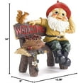 thumbnail image 7 of Garden Gnome Greeting Welcome Sign Statue, 7 of 7