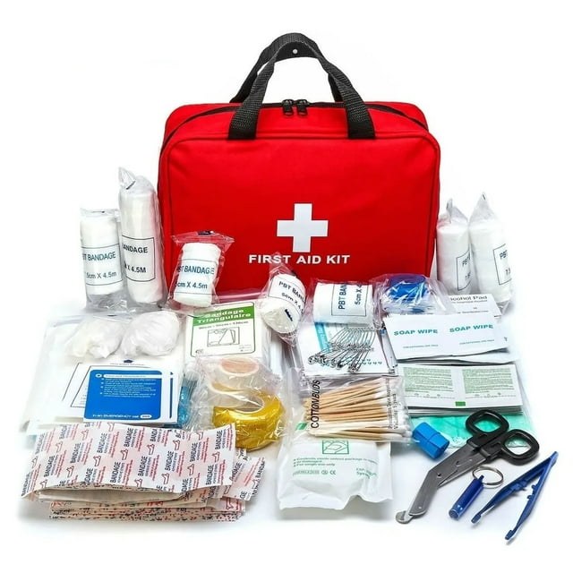 Botiquín Primeros Auxilios 210 Pzs Kit Emergencia para Oficina Auto Hogar Camping y Senderismo DaraBaby OEM Mo0005