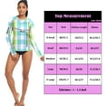 thumbnail image 3 of joogoo Womens UPF 50+ Rash Guard Checkered Grid-t5 Long Sleeve UV Protection Sun Shirts Tops L, 3 of 7