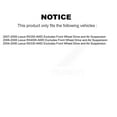thumbnail image 2 of Transit Auto Front Complete Suspension Shocks Strut and Coil Spring Mount Assemblies Kit for Car Lexus RX350 RX330 RX400h Excludes Wheel Drive Air AWD - Left Right Side K78A-100486, 2 of 2