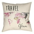 thumbnail image 2 of Artistic Weavers LTCH1455-2020 Litchfield Square Pillow, Carnation Pink & Charcoal - 20 x 20 ft., 2 of 6