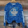 thumbnail image 2 of Womens Sequin Football Sweatshirts 2025 Game Day Long Sleeve Baseball Graphic Tops Fall Winter Casual Crew Neck Pullover Blouses, 2 of 5