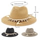 thumbnail image 3 of Minnieouse Sombrero de vaquero de paja para hombre y mujer, gorras de playa, parasol Natural, Protector de cabeza, sombreros de protección solar de ala Sombreros Rosa claro Minnieouse AP012362-03, 3 of 6