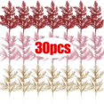 thumbnail image 2 of Artificial Pine Leaves Branches Christmas Gold Silver Fake Plants Glitter Garland Xmas Tree Ornament Home Room Decoration Plant, 2 of 5
