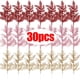 thumbnail image 2 of Artificial Pine Leaves Branches Christmas Gold Silver Fake Plants Glitter Garland Xmas Tree Ornament Home Room Decoration Plant, 2 of 5