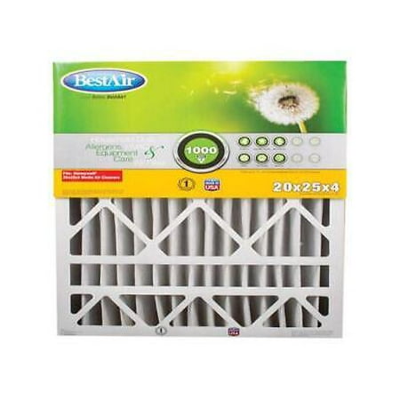 

BestAir 20 in. W x 25 in. H x 4 in. D 8 MERV Pleated Air Filter (Pack of 3)