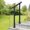 Black + Carbon steel#171, variant on Outdoor Step Handrails for 1-2 Steps, Adjustable Height 36 Tall Wrought Iron Safety Rail 2 Pack for Porch Patio Garage, Black Carbon Steel
