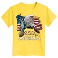 thumbnail image 5 of mgoYE America 250th Anniversary T Shirt Boys Girls Boy's American 250th Anniversary Printed Casual Sweatshirt 250 Years 1776–2026 Patriotic Shirt(Yellow,13-14Years), 5 of 5