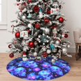 thumbnail image 4 of KLL 48" Christmas Tree Skirt Skull flower star sky Xmas Tree Skirts Mat for New Year Xmas Holiday Party Indoor Outdoor Home Decoration, 4 of 5