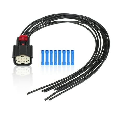 Unique Bargains Full LED 8-Wire Headlight Connector for Dodge Durango 2021-2022 Headlights Headlamp Halogen Wiring Harness