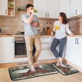 thumbnail image 6 of 2-Piece Kitchen Rugs Set Non-Slip Mats Carpet Floor for Kitchen, Bathroom (19.7"x27.6" & 19.7"x47.2") Old Red Barn, 6 of 7