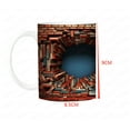 thumbnail image 2 of Mug 3D Creative Space Design Bookshelf Mug Multi-Purpose Plastic Cup for Toothbrush Storage Couple High Beauty Ins Style Art Sense Wash Cup(1Pcs) Rkxzt, 2 of 8