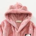 thumbnail image 6 of zuwimk Girls Fleece Hooded Robes, Warm Printed Bath Robe for Kids Soft Fuzzy Bathrobe for Gifts(Pink,11-12 Years), 6 of 6