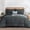 Dark Gray, variant on RUIKASI 7 Pieces Red Full Bed Comforter Set with Sheets - Bed in a Bag with Comforter and All Season Sheets, Pillowcases