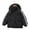 Black, variant on Qudderr 3-12 Years Girls Boys down Jacket Fall Winter Lightweight Puffer Jacket Coat Hooded Two Bars Winter Warm Outerwear Thickening Snowsuit