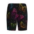 thumbnail image 5 of Naloa Butterfly Men's Short Pajama Pants, Lounge Comfort Shorts with Elasticized Waistband and Side Pockets - XX-Large, 5 of 9