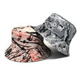 thumbnail image 3 of Charmgo Trucker Hat Clearance, Camouflage Womens Autumn and Winter Printed Fisherman Hat Mens All Match Travel Tie Dye Pot Hat Bucket Hat Baseball Cap, Sun Hats for Women Grey, 3 of 3