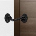 thumbnail image 1 of De Cerradura De Puerta De Granero Cerradura De Puerta Corredera Pestillo De Puerta De Granero Cerradura De Gancho De Acero Inoxidable Negro 2 Piezas Moyic HA013662-00, 1 of 6