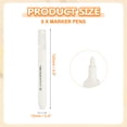 thumbnail image 2 of Acrylic Paint Marker Pens, 6Pcs Acrylic Paint Pens Waterproof Paint Art Marker Pen Water Based Paint Pen for DIY Craft, White, 2 of 7