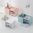thumbnail image 1 of White Desk Organizer with Drawers - Makeup & Office Supply Storage Box for Vanity or Home Office, 1 of 5