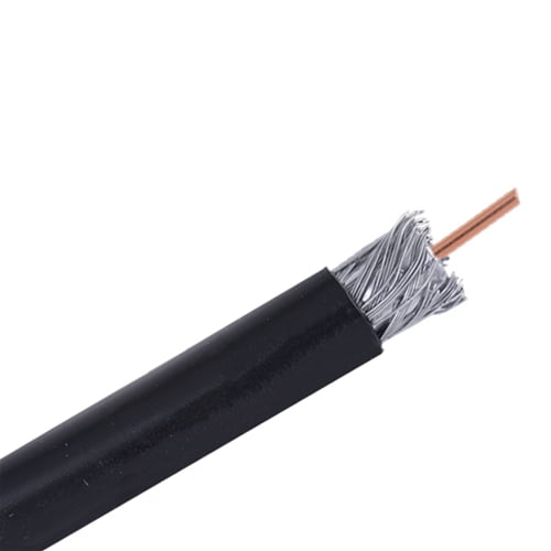 RG6 3GHz Coaxial Coax Cable HDTV Satellite Cable TV CATV SATV 1000FT Black 