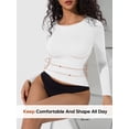thumbnail image 4 of Women's Seamless Long Sleeve Smoothing Undershirt, 4 of 6