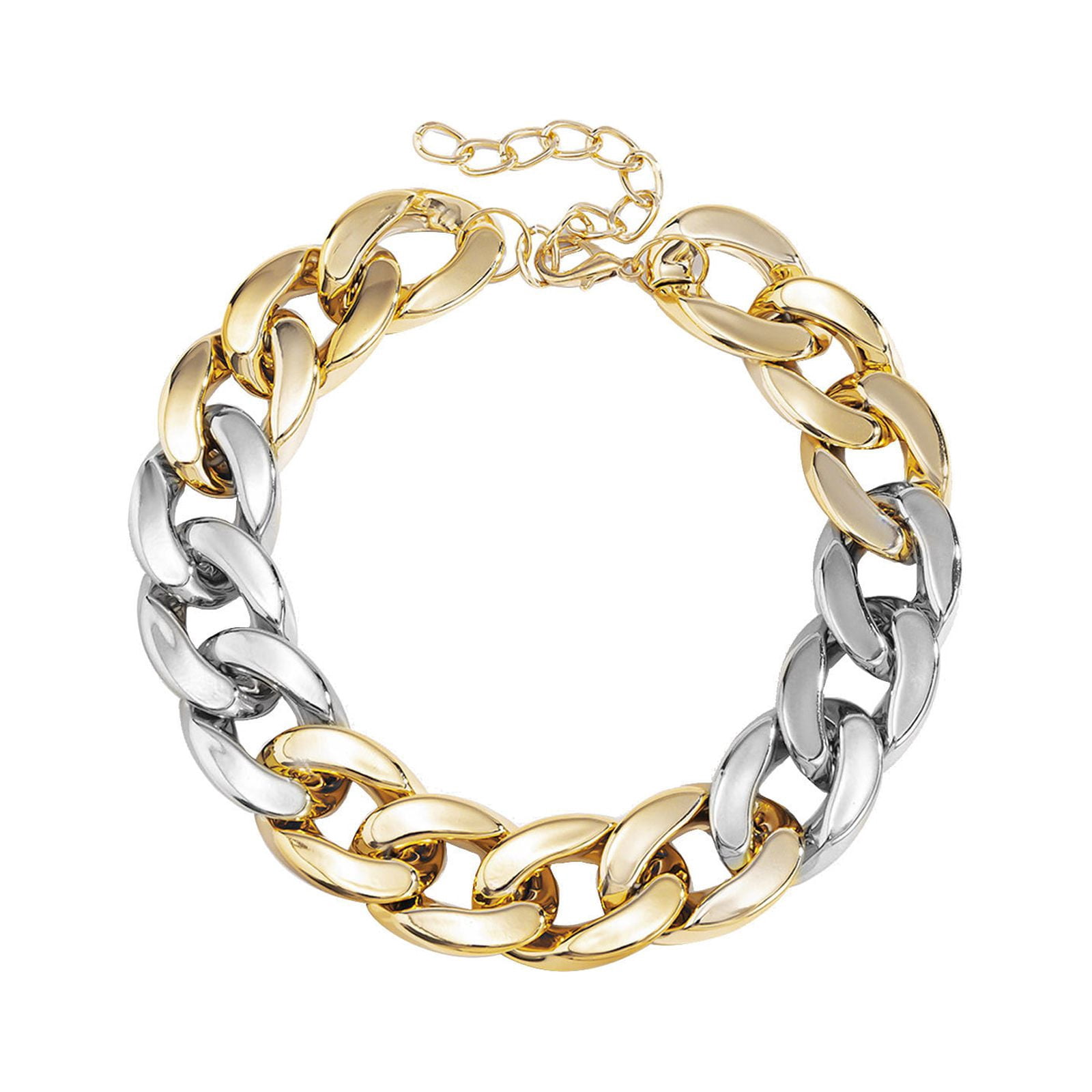 Dollar Sign Necklace & Ring Set - Gold Hip Hop Rapper Chain, 80s 90s Costume Accessories For Men & Women