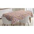 thumbnail image 1 of Ambesonne Cranberry Tablecloth Rectangular Table Cover, Cloudberry Fresh Fruits, 60"x90", Multicolor, 1 of 3