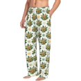 thumbnail image 2 of Daiia Sloth Sitting Tropical Leaves Men's Sleep Pant with Pockets and Drawstring,Pajama Pants-X-Large, 2 of 9