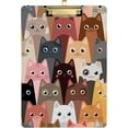 thumbnail image 2 of FMSHPON Rainbow Cartoon Cat Kitten Clipboard Hardboard Wood Nursing Clip Board and Pull for Standard A4 Letter 13x9 inches, 2 of 4