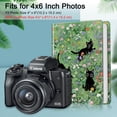 thumbnail image 4 of Fintie Photo Album 4x6 Photos - 112 Photos Premium Vegan Leather Cover, Portable Wallet Photo Albums, Black Cat, 4 of 9