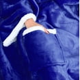thumbnail image 2 of Catalonia Wearable TV Blanket with Sleeves Arms Warm Micro Plush Sherpa Fleece for Adult Large Wrap Throw Robe 72” x 55”, 2 of 7