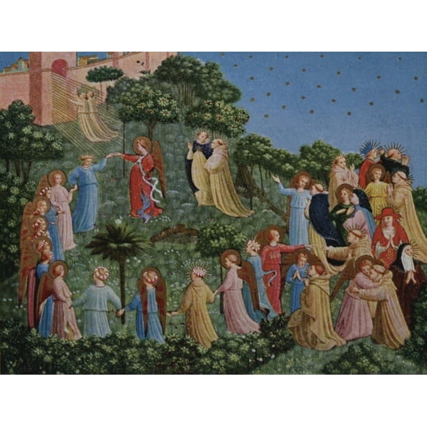 Entry of the Blessed into Paradise Poster Print by Fra