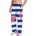 thumbnail image 2 of Balery Pink Flamingo print Men's Pajama Pants,Ultra Lightweight Pjs,Lounge Pant-Small, 2 of 9