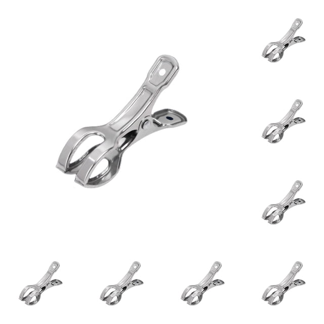 Multi Functional Stainless Drying Clamp Quilt Clips Sewing Clips Fabric Clips for Household Clothes and Quilt Drying, Windproof Fixed Clips Creative Multi-Use