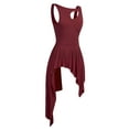 thumbnail image 6 of Alvivi Women Lyrical Dance Dress High Low Dancing Leotard Skirt Dancewear XS-XL, 6 of 7