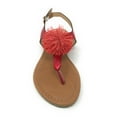 thumbnail image 2 of Victoria K Women's PomPom With Side Buckle Sandals, 2 of 5