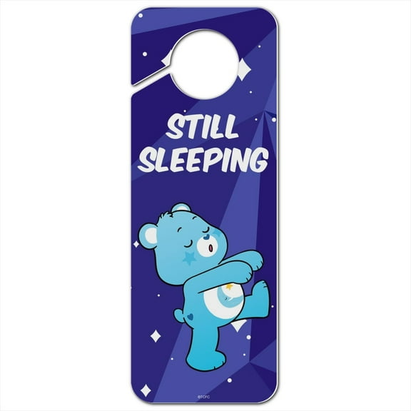 Care Bears: Unlock the Magic Grumpy Bear Bedtime Plastic Door Knob Hanger Sign