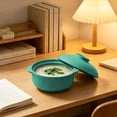 thumbnail image 6 of Unbreakable Soup Bowl Set with Lid & Spoon, Microwave Safe Cool Touch Double Handle Noodle Rice Bowl, Stackable Lightweight Tableware for Family, Camping, Non-Slip, Eco Wheat Straw Soup Bowls, 6 of 6
