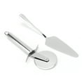 thumbnail image 1 of Pizza Knife,2pcs Kitchen Stainless Steel Pizza Tool Pizza Spatula Class Leading Features, 1 of 8
