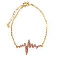 thumbnail image 2 of Brazalete de cristal Zulema cadena de oro rosa 18 cm, 2 of 8